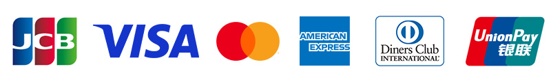各種クレジットカード決済をご利用いただけます
