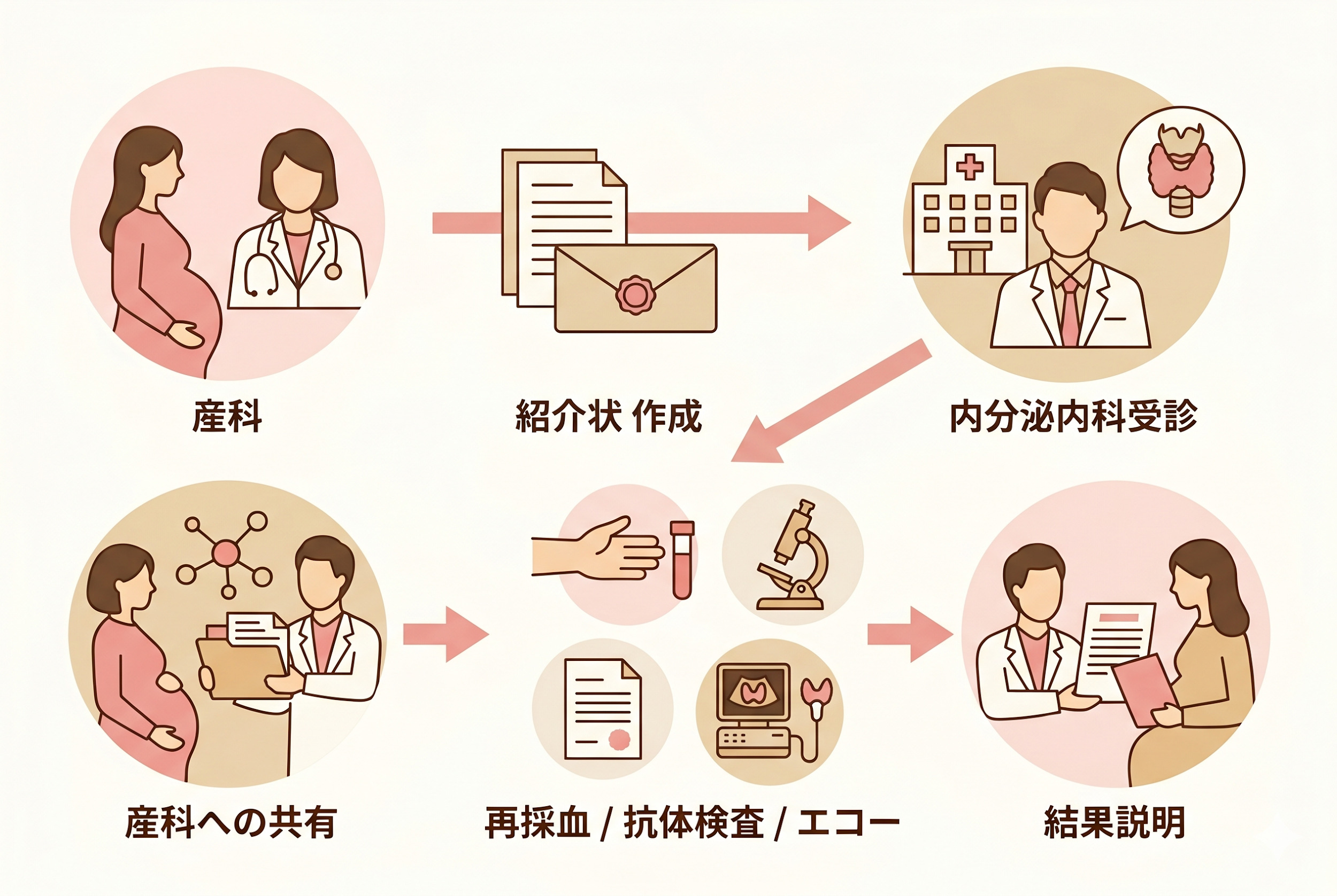内分泌内科に紹介された場合の受診の流れ